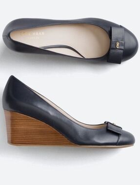 Cole Haan Adair Leather Wedge Shoes